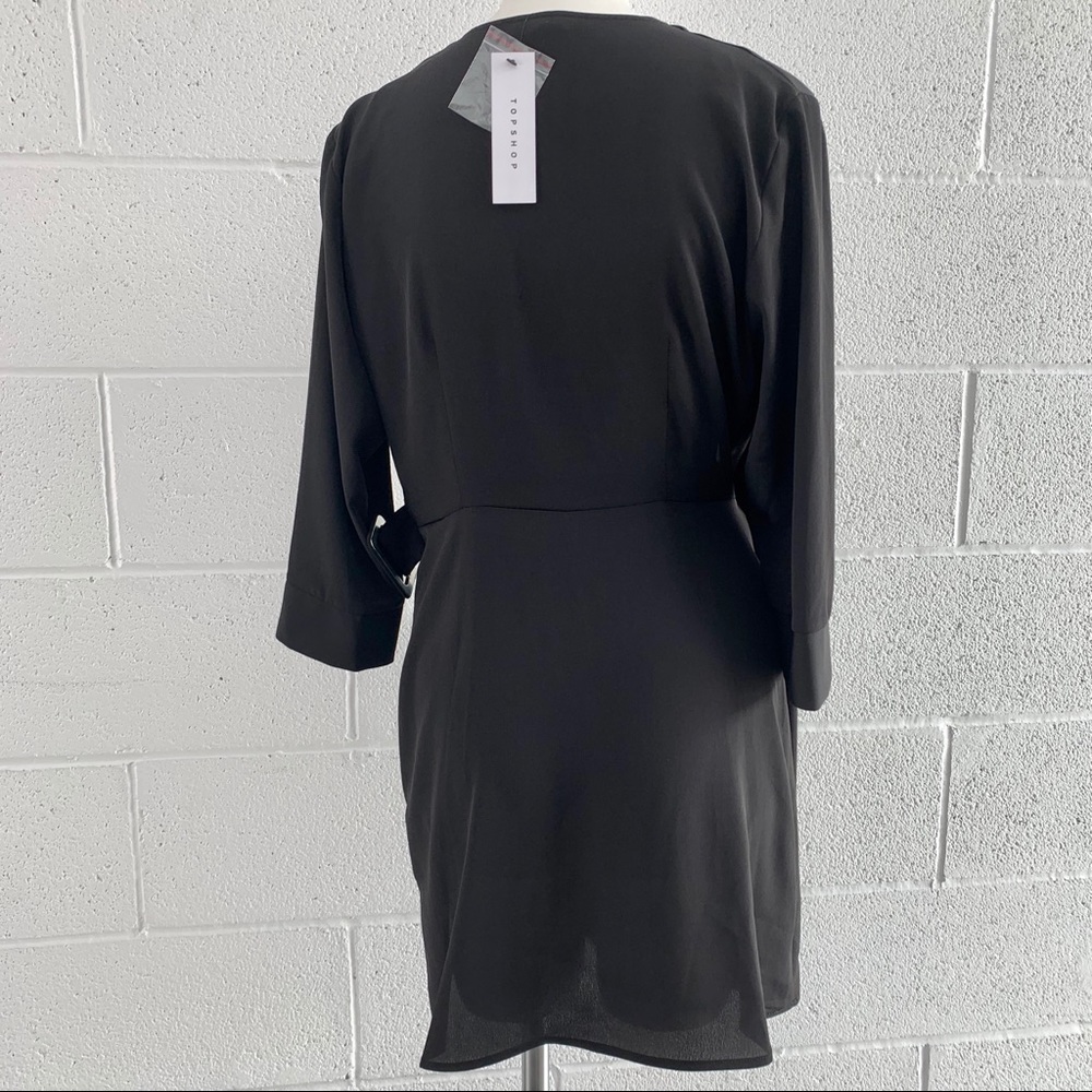 Topshop wrap dress Little Black Dress - Picture 6 of 7